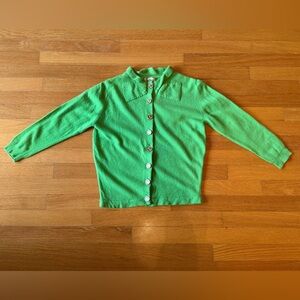 Vintage Pringle Bright Green Cashmere Sweater